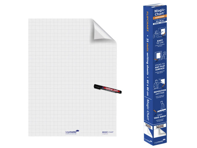 Magic Chart Legamaster flip 600x800mm wt ruit 25v