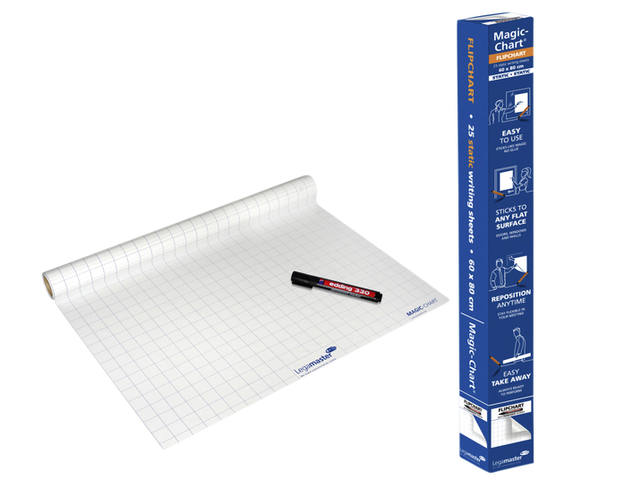 Magic Chart Legamaster flip 600x800mm wt ruit 25v