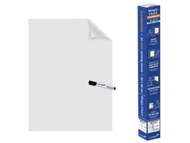 Magic Chart Legamaster Whiteboard 600x800mm tr 25v