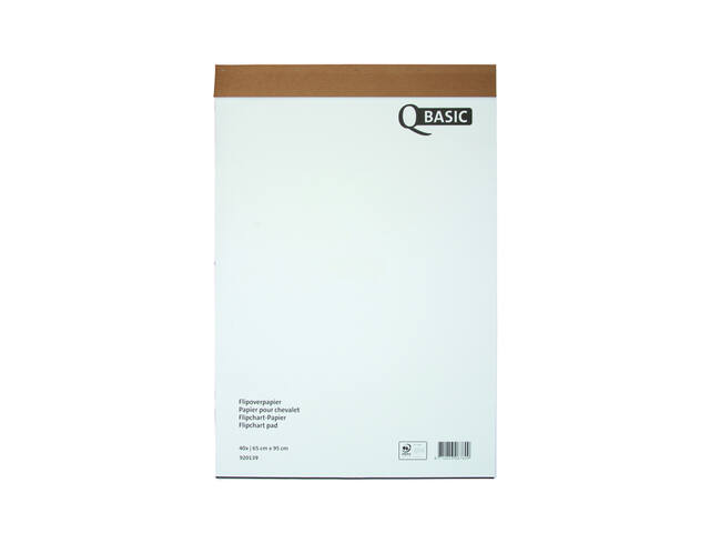 Flipoverpapier Qbasic 65x95cm blanco ruit