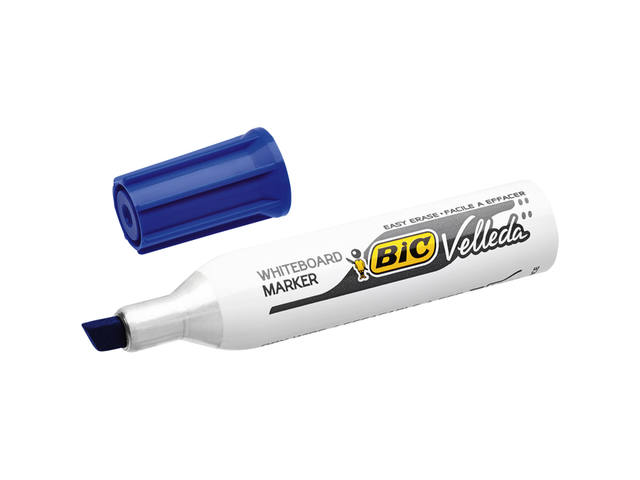 Viltstift Bic Velleda whiteb schuin L ass set 4st