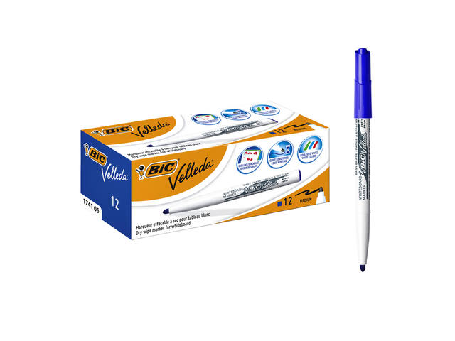Whiteboardmarker Bic 1741 rond M blauw