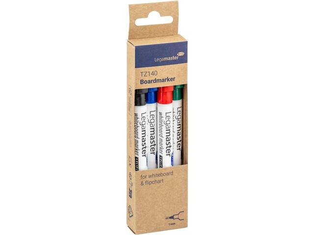 Whiteboardmarker Legamaster TZ140 1mm 4st ass