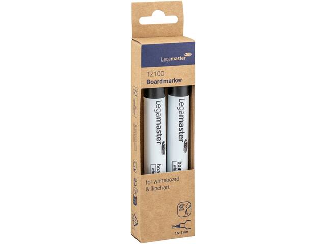Whiteboardmarker Legamaster TZ100 2mm 2st zw