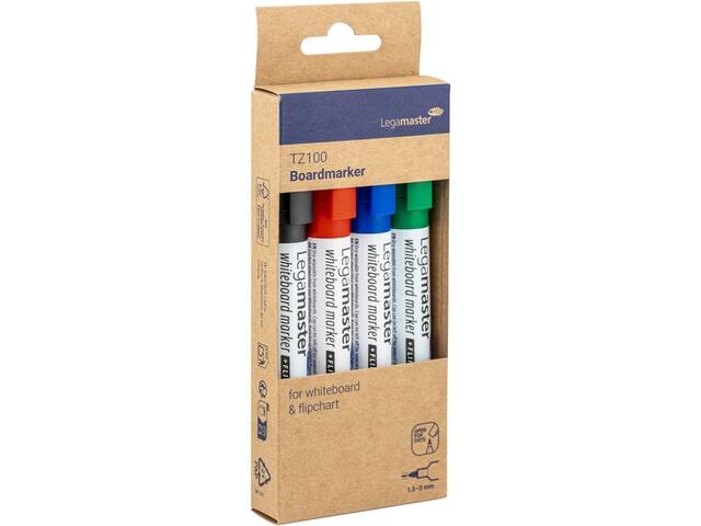 Whiteboardmarker Legamaster TZ100 2mm 4st ass