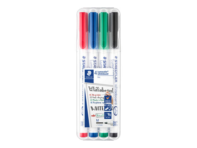 Whiteboardmarker Staedtler 301 rond 1mm ass