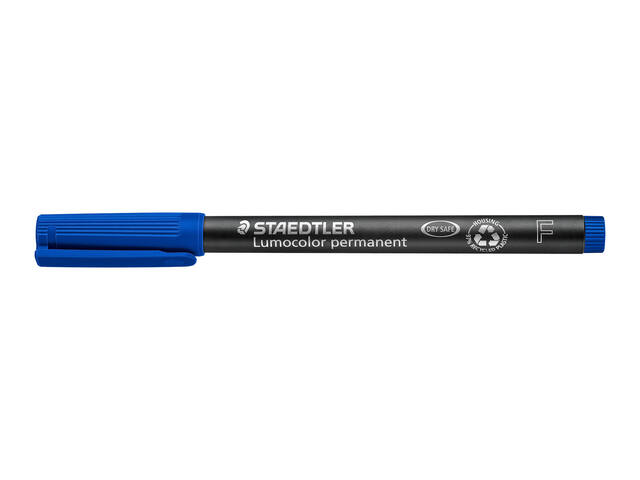 Viltstift Staedtler OHP Lumo F 318 perm blauw