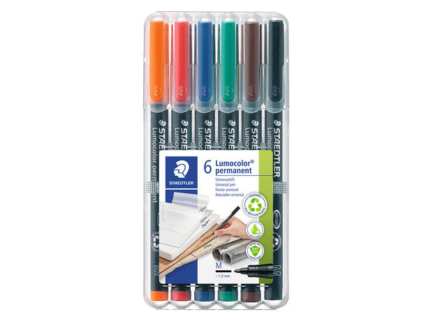 Viltstift Staedtler OHP Lumo M 317 perm wp6