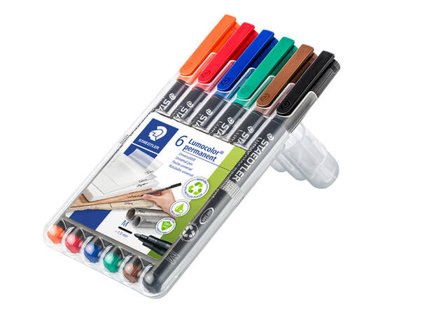 Viltstift Staedtler OHP Lumo M 317 perm wp6