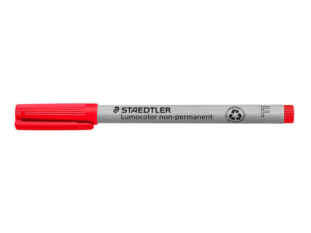 Viltstift Staedtler OHP Lumo F 316 non perm rood