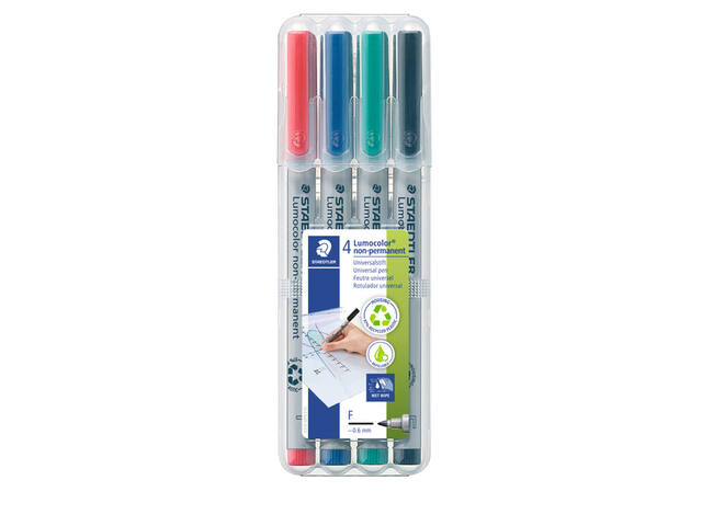 Viltstift Staedtler OHP Lumo F 316 non perm wp4