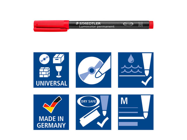 Viltstift Staedtler OHP Lumo M 317 perm wp4