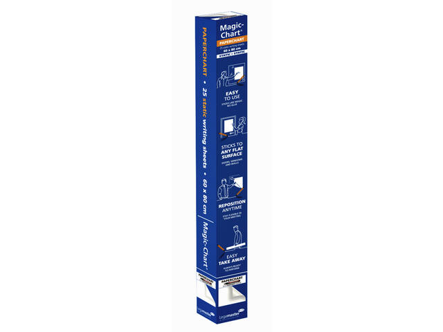 Magic chart Legamaster Paperchart 60x80cm wit 25v