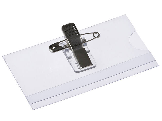 Badge Europel met clip+speld 75x40mm 24st