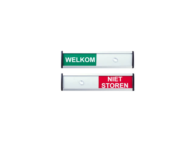 Infobord welkom niet storen 125x30mm