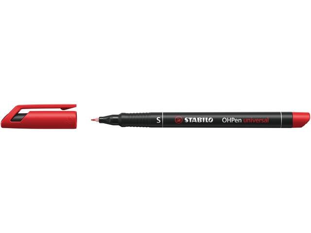 Viltstift STABILO OHP 841/40 rond SF rood