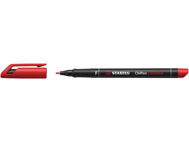Viltstift STABILO OHP 842/40 rond F rood