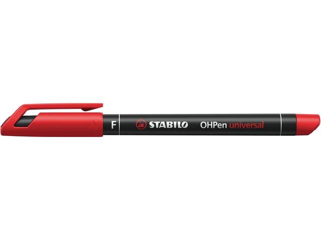 Viltstift STABILO OHP 842/40 rond F rood