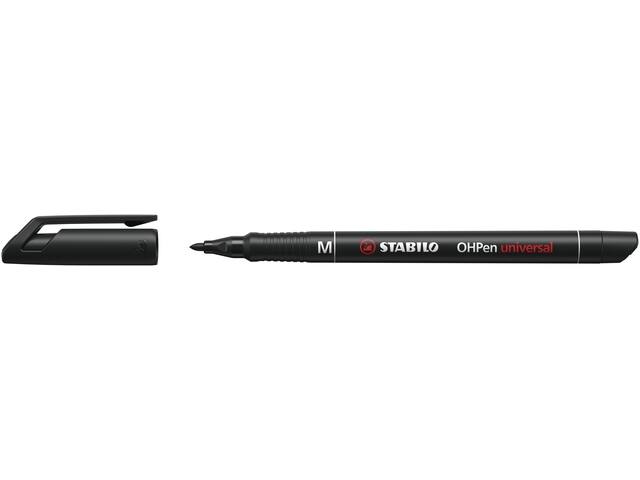Viltstift STABILO OHP 843/46 rond M zwart
