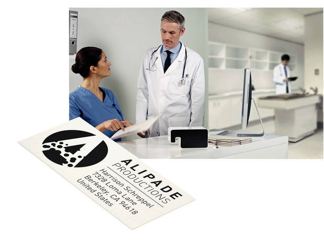 Label etiket Leitz icon 36mmx88mm wit