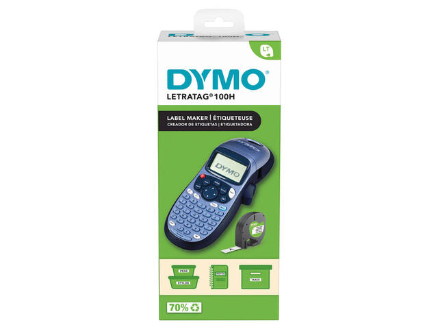 Labelprinter Dymo LetraTag 100H abc 12mm blauw