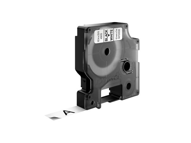 Labeltape Dymo LabelManager D1 polyester 12mm wit