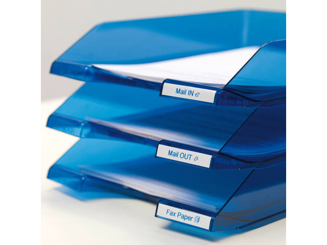 Labeltape Dymo LabelManager D1 polyester 12mm wit