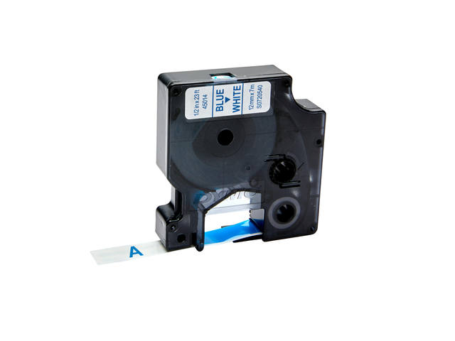 Labeltape Dymo LabelManager D1 polyester 12mm wit