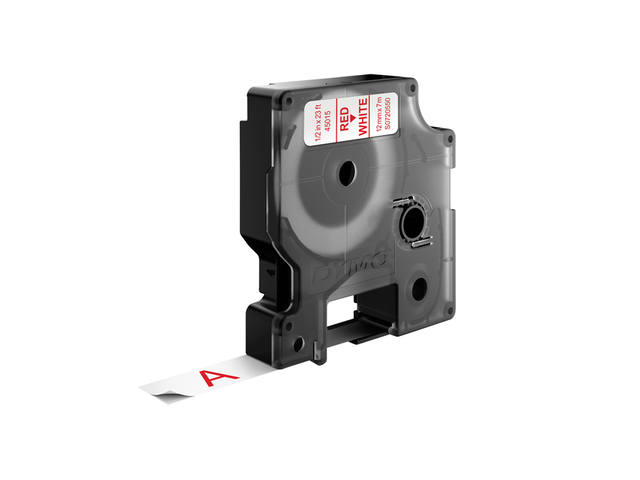 Labeltape Dymo LabelManager D1 polyester 12mm wit
