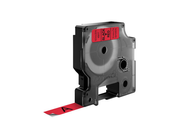 Labeltape Dymo LabelManager D1 polyester 12mm rood