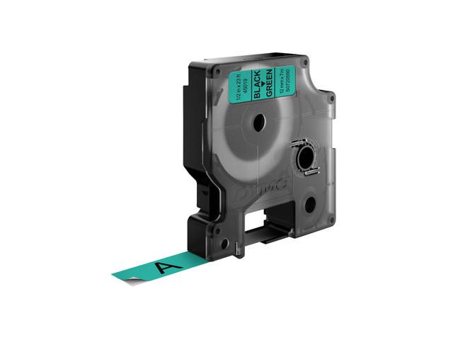 Labeltape Dymo LabelManager D1 polyester 12mm grn
