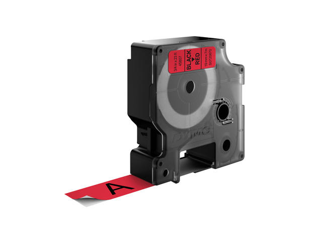 Labeltape Dymo LabelManager D1 polyester 19mm rood
