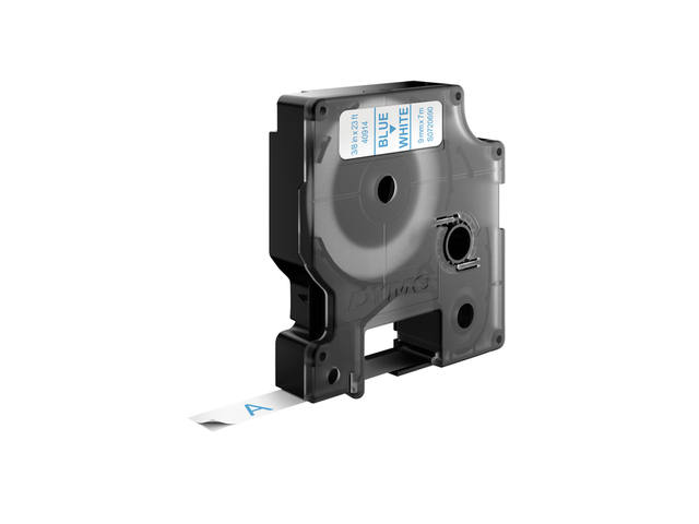 Labeltape Dymo LabelManager D1 polyester 9mm wit