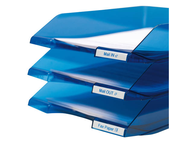 Labeltape Dymo LabelManager D1 polyester 9mm wit