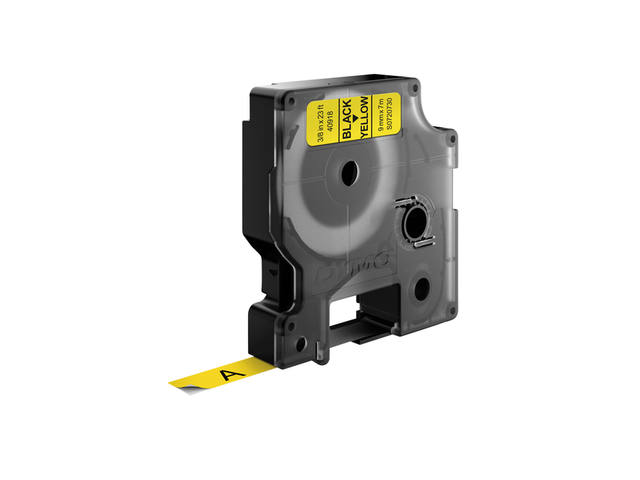Labeltape Dymo LabelManager D1 polyester 9mm geel