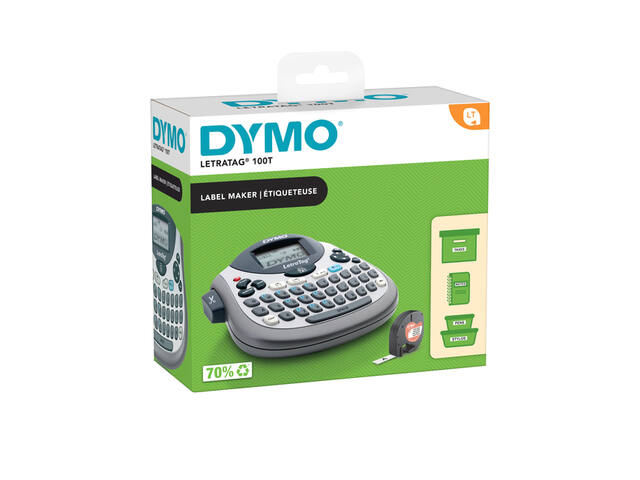 Labelprinter Dymo LetraTag 100T qwerty 12mm zilver