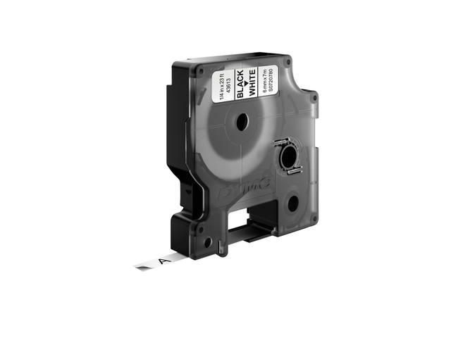 Labeltape Dymo LabelManager D1 polyester 6mm wit