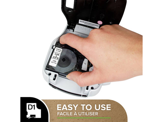 Labeltape Dymo LabelManager D1 polyester 6mm wit