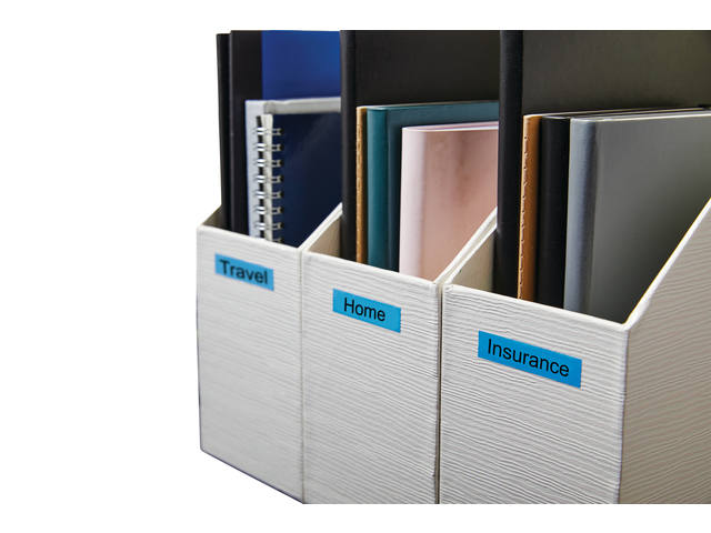 Labeltape Dymo LabelManager D1 polyester 9mm blauw