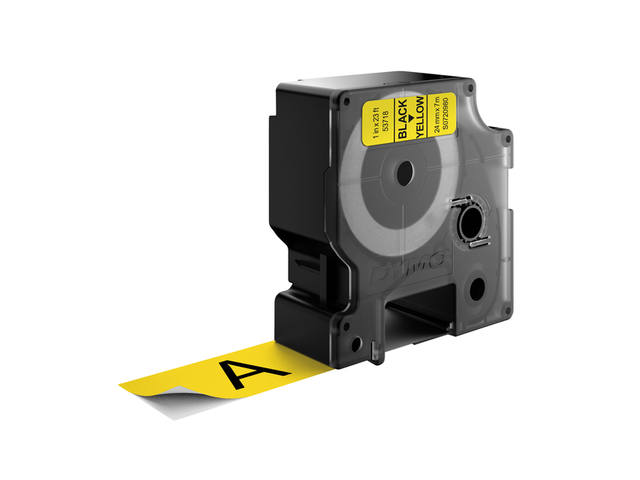 Labeltape Dymo LabelManager D1 polyester 24mm geel