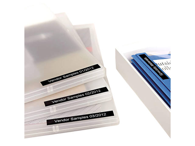 Labeltape Dymo LabelManager D1 polyester 19mm zw