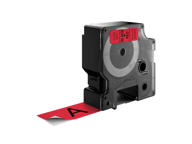 Labeltape Dymo LabelManager D1 polyester 24mm rood