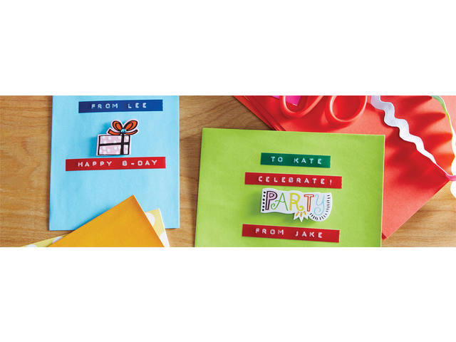 Relieftape Dymo embossing vinyl 9mm rood
