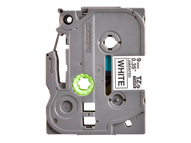 Labeltape Brother Ptouch TZe221 9mm wit