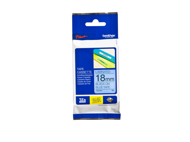 Labeltape Brother Ptouch TZe541 18mm blauw