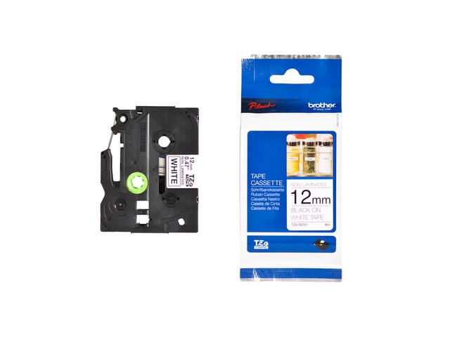Labeltape Brother Ptouch TZeN231 12mm wit