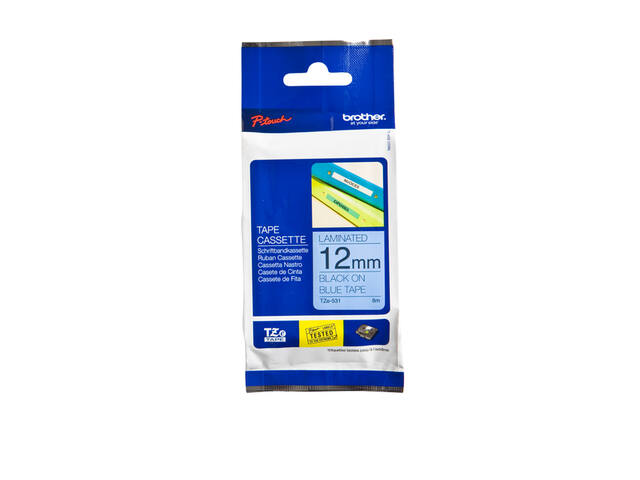Labeltape Brother Ptouch TZe531 12mm blauw
