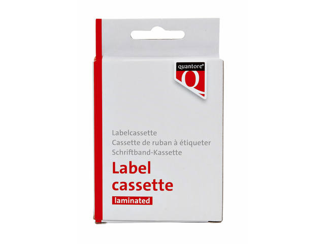 Labeltape Quantore Tze-231 12mmx8m zw/wt