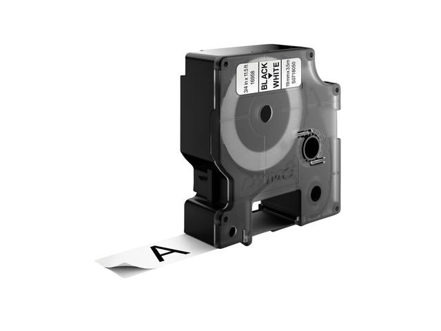 Labeltape Dymo LabelManager D1 nylon 19mm wit