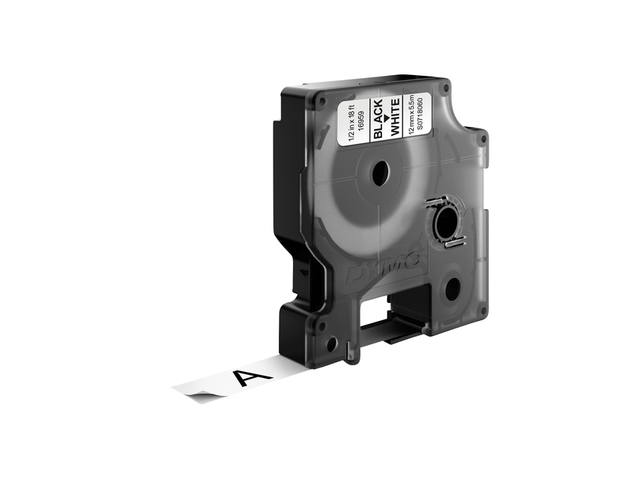 Labeltape Dymo LabelManager D1 polyester 12mm wit